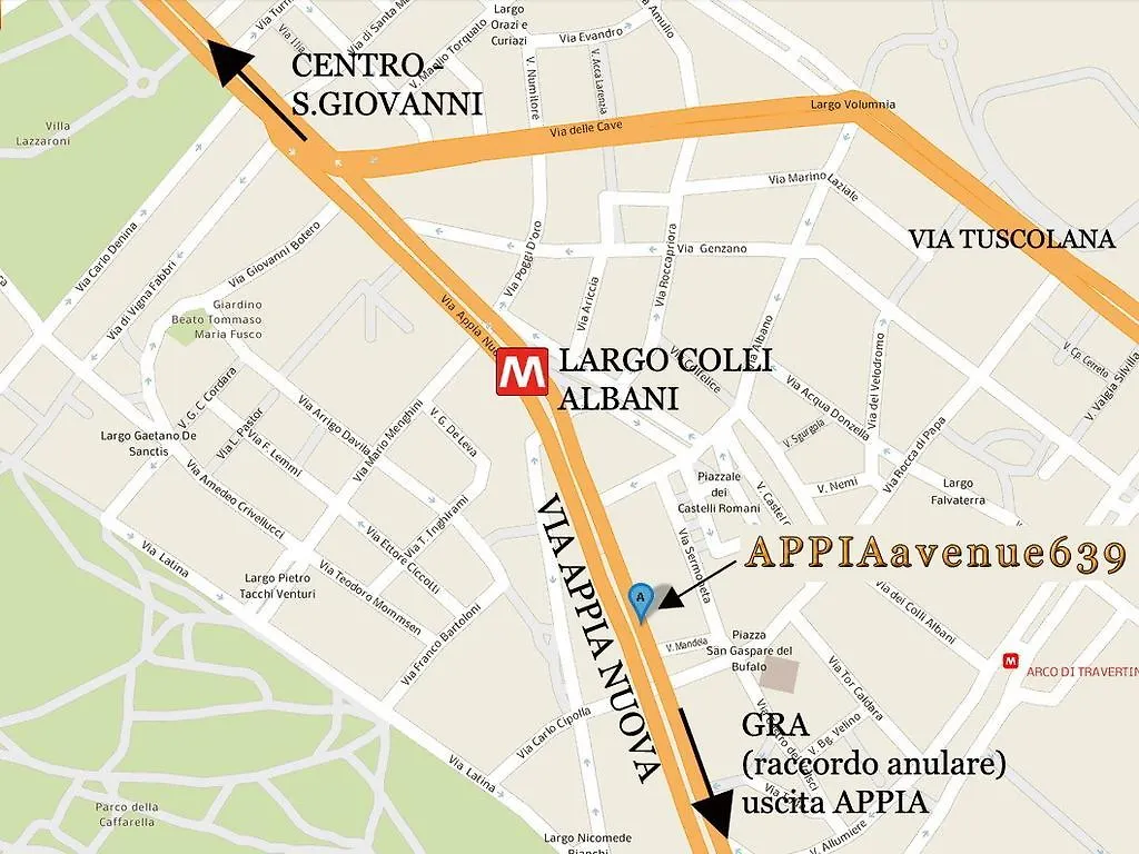 ** Gasthof Gasthaus Appia Avenue 639 Rom Italien